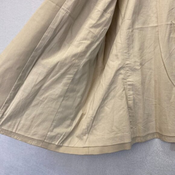 Chico's Size 2 (Large 12) Textured Open Front Jacket Tan Beige Cuffed 3/4 Sleeve - Picture 14 of 16